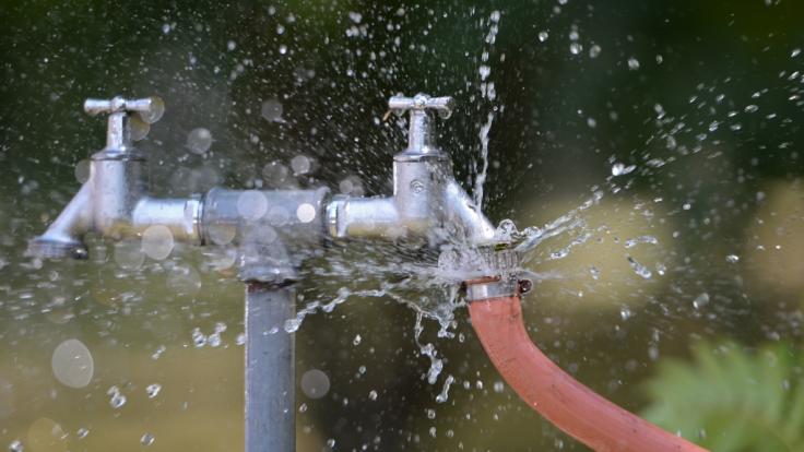 Das Wasser im Gartenschlauch kann so heiß werden, dass in Sekundenschnelle schwere Verbrennungen entstehen können.