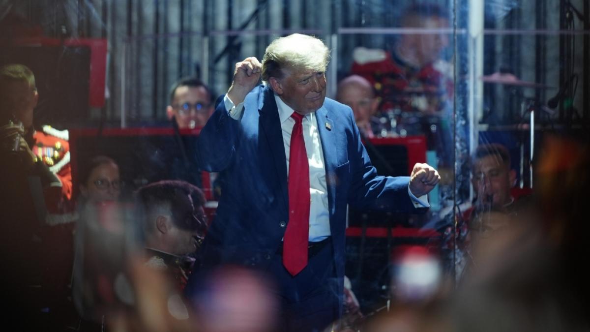 US-Pr&auml;sident Donald Trump bei der Er&ouml;ffnung der "Great American State Fair" auf der National Mall. (Foto)