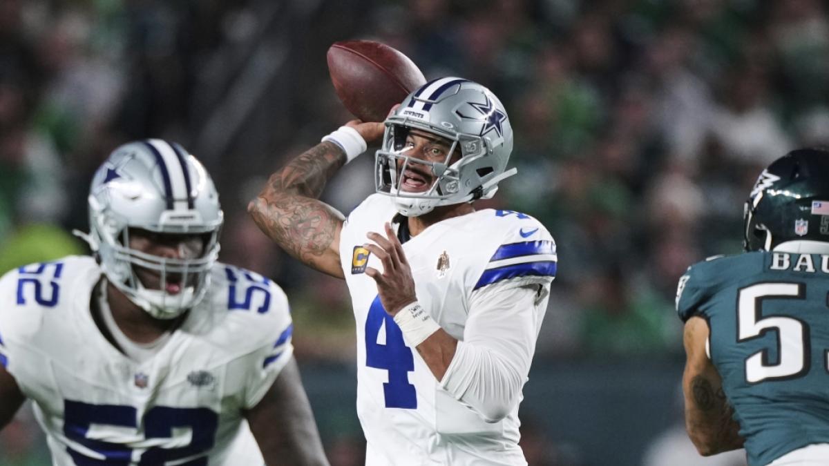 Dak Prescott wirft einen Pass am 04.09.2025. (Symbolbild) (Foto)