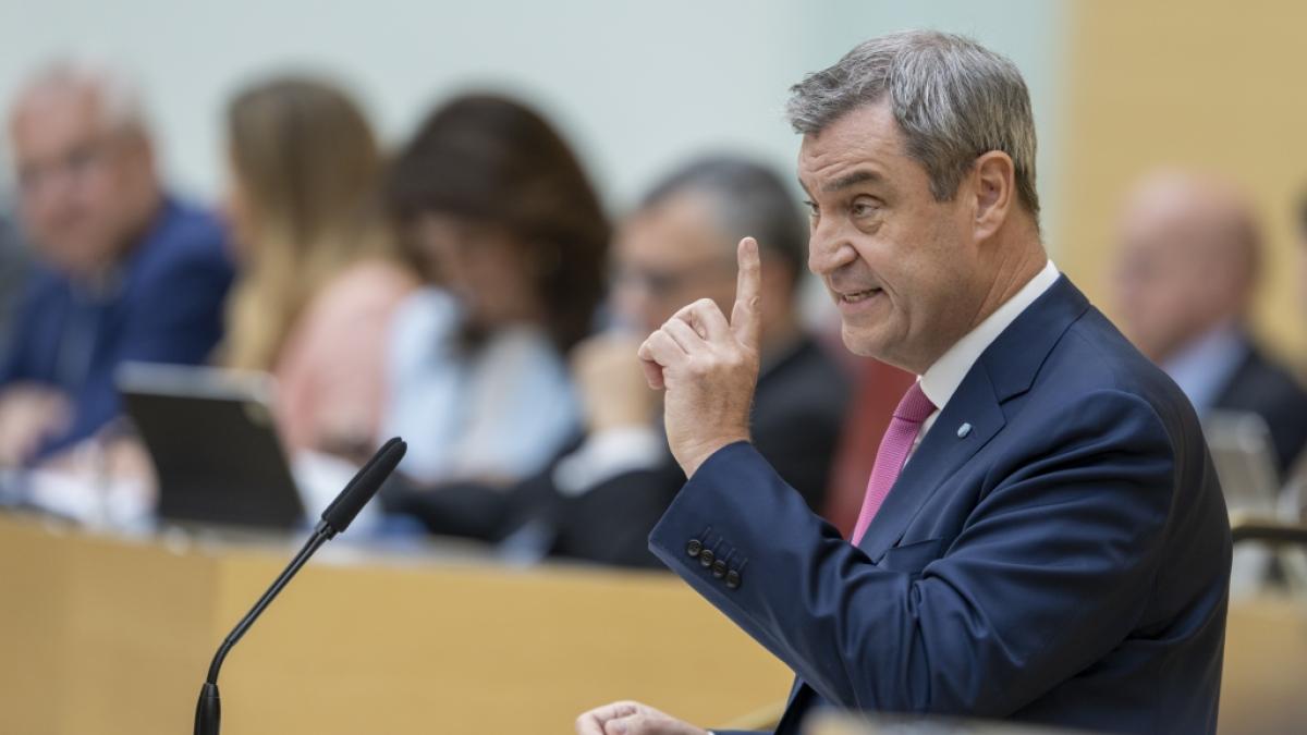 Markus S&ouml;der h&auml;lt eine Rede im bayerischen Landtag. Im Netz sto&szlig;en seine Worte auf Kritik. (Foto)