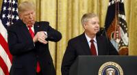 Lindsey Graham (rechts) hat Donald Trump aufgefordert, im Iran einzugreifen.