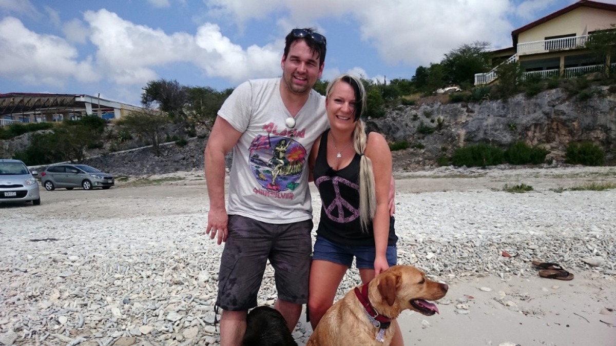 Patrick und Severine Dewitz auf Curacao. (Foto)
