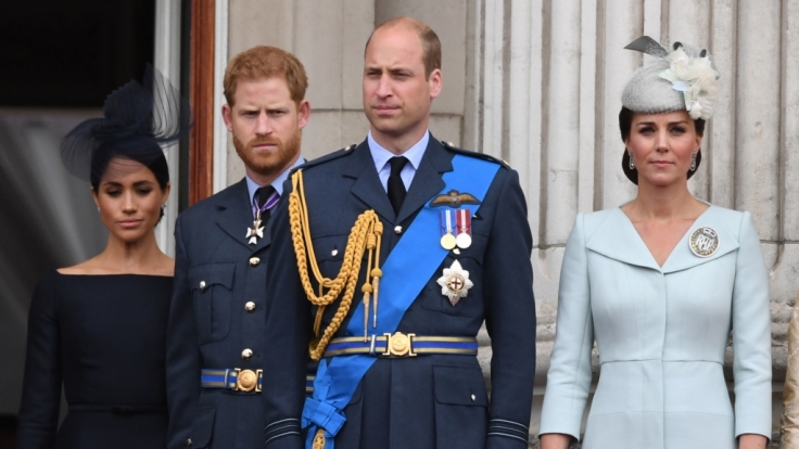 Die Stimmung zwischen Herzogin Meghan, Prinz Harry, Prinz William und Herzogin Kate scheint äußerst frostig.