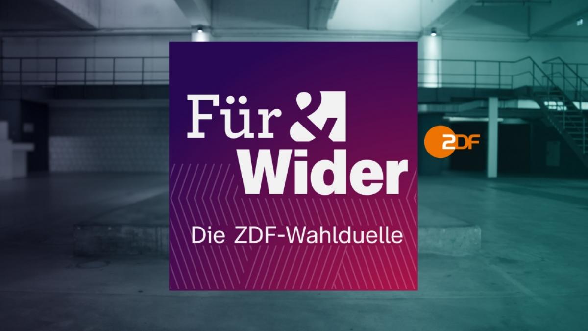 "F&uuml;r  Wider - Die ZDF-Wahlduelle" l&auml;uft im Sommer 2021 im Vorfeld der Bundestagswahl. (Foto)