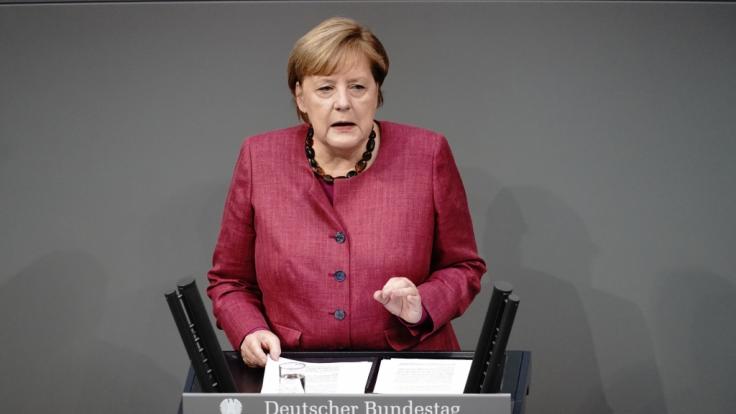 Angela Merkel verteidigt den Lockdown in einer Regierungserklärung.