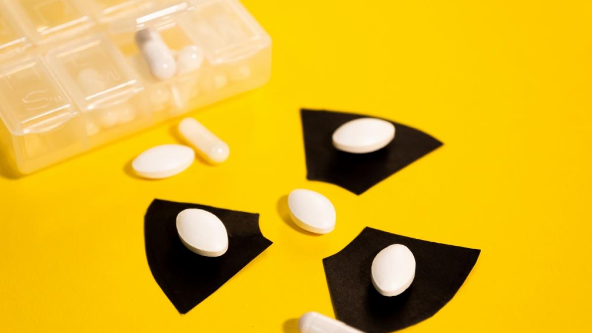 Aus Angst vor einer Nuklear-Katastrophe werden in der Ukraine bereit Jodtabletten verteilt. (Foto)