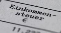 Ein Steuerbescheid mit dem Vermerk 