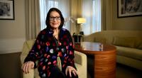 Nana Mouskouri während eines Interviews 2018 in Berlin.