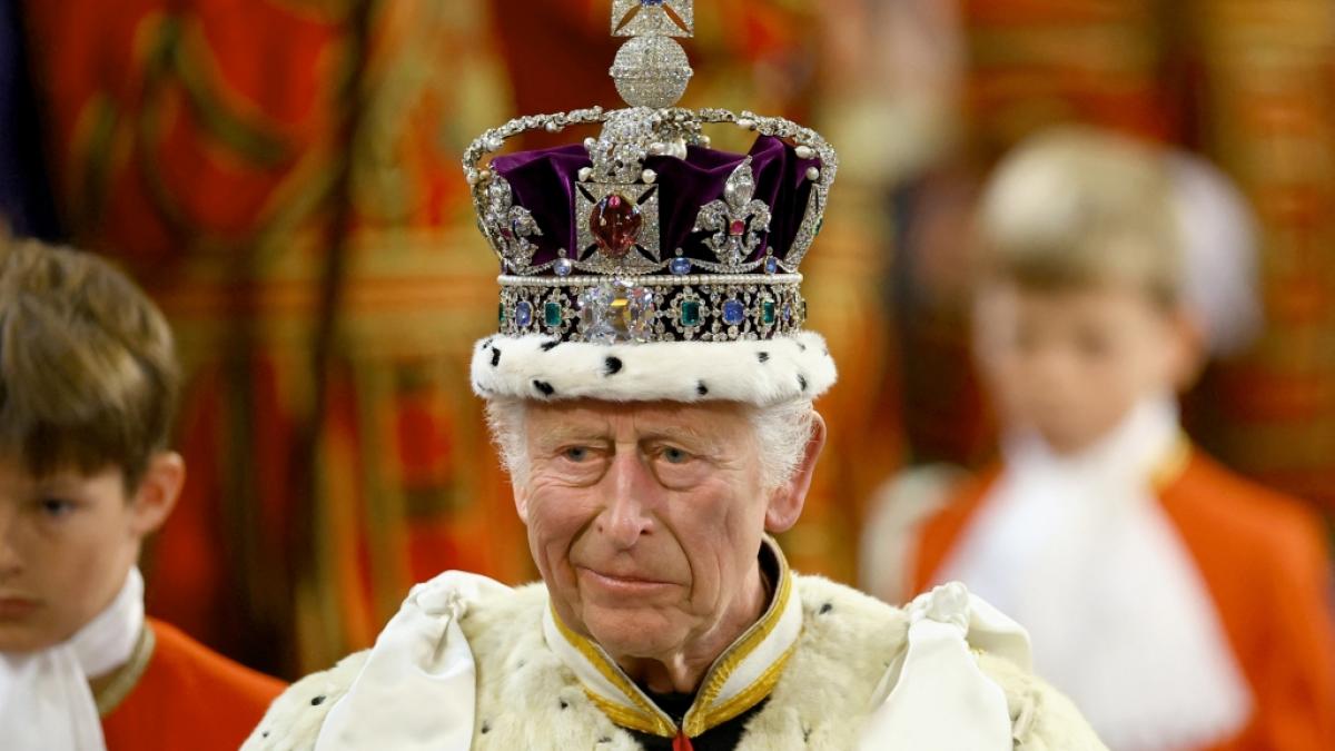 Bei der diesj&auml;hrigen Parlamentser&ouml;ffnung erschien K&ouml;nig Charles III. im feierlichen Ornat und mit den Imperial State Crown auf dem Kopf. (Foto)