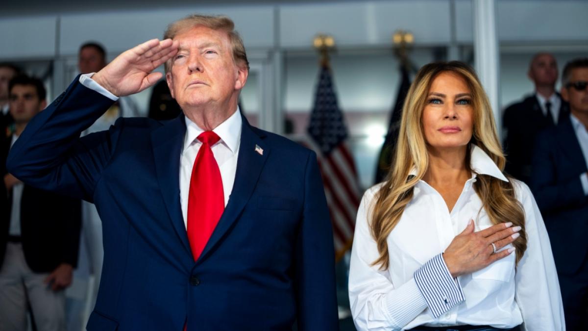 Melania Trump ist an der Seite des US-Pr&auml;sidenten nur noch selten zu sehen - deutlich h&auml;ufiger zeigt sich Donald Trump inzwischen in Begleitung von Natalie Harp. (Foto)