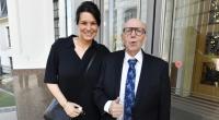 Reiner Calmund mit seiner Frau Sylvia gehen 2022 zur Verabschiedungsgala von Rudi Völler.