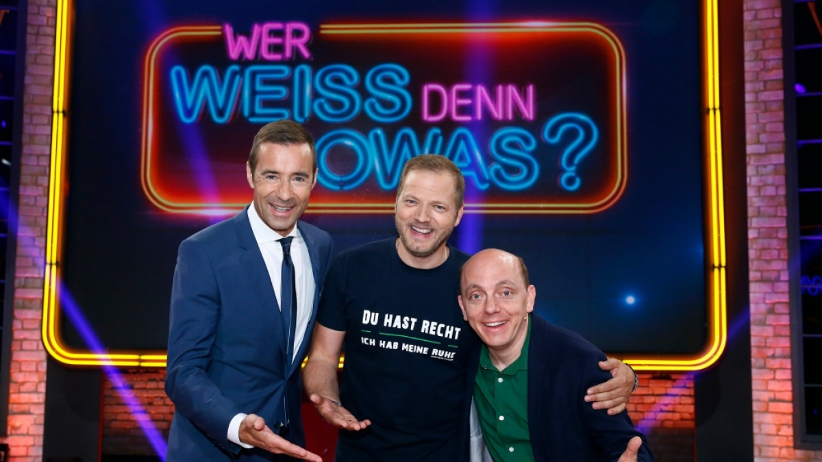Von links: Kai Pflaume, Mario Barth und Bernhard Ho&euml;cker. (Foto)