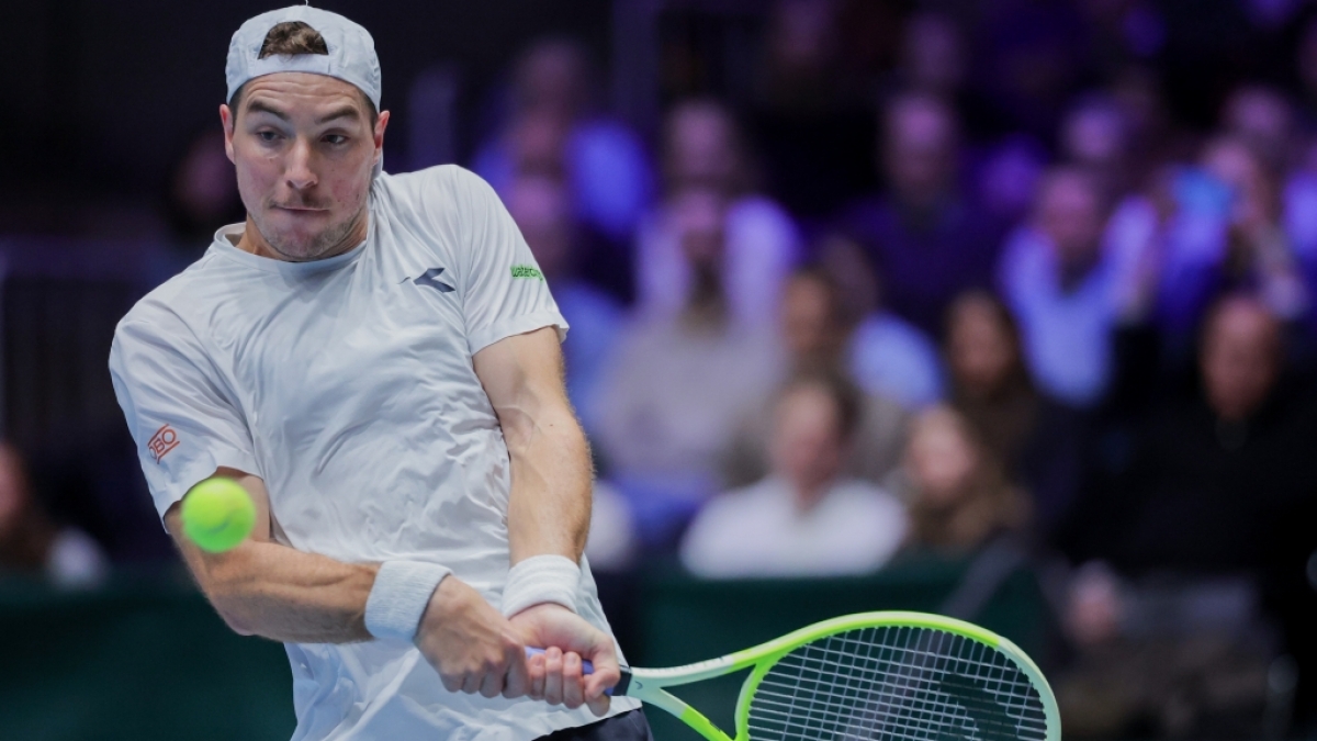 Jan-Lennard Struff spielt einen Ball, am 06.02.2026. (Symbolbild) (Foto)