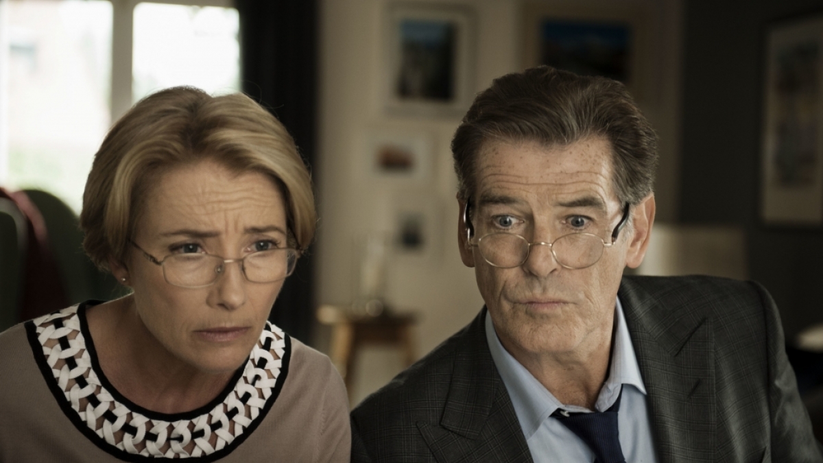 Kate (Emma Thompson) und Richard (Pierce Brosnan) wollen einen 10 Millionen Euro teuren Diamanten stehlen. (Foto)