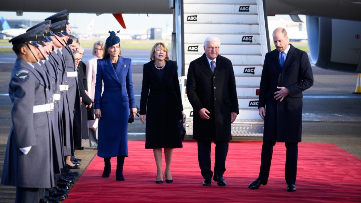 Bundespräsident Steinmeier und seine Gattin sind zu einem dreitägigen Staatsbesuch im Vereinigten Königreich Großbritannien und Nordirland eingetroffen. (Foto)