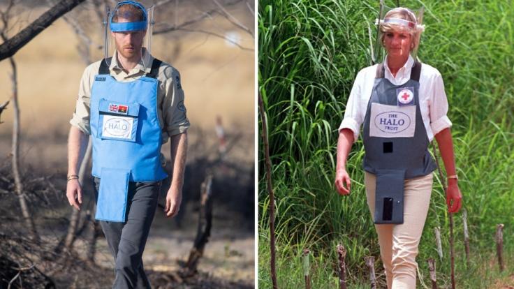 Prinz Harry wandelte in Angola auf den Spuren seiner Mutter Prinzessin Diana.
