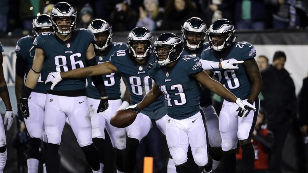 Philadelphia Eagles feiern gegen die Washington Commanders am 13. Spieltag, am 03.12.2018. (Symbolbild)&nbsp; (Foto)