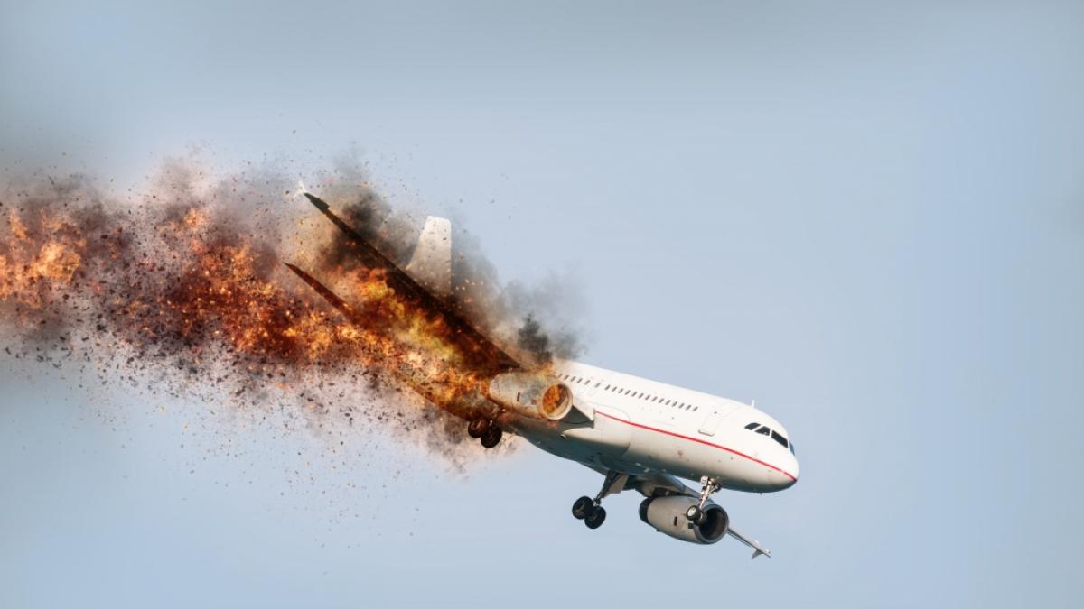 Auf der Krim explodierte ein russisches Milit&auml;rflugzeug. (Symbolfoto) (Foto)