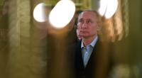 Der russische Präsident Wladimir Putin nahm am 19.01.2018 am Seligersee in Svetlitsa (Russland) im Nilow-Kloster am Gottesdienst zum Epiphanias-Fest teil.