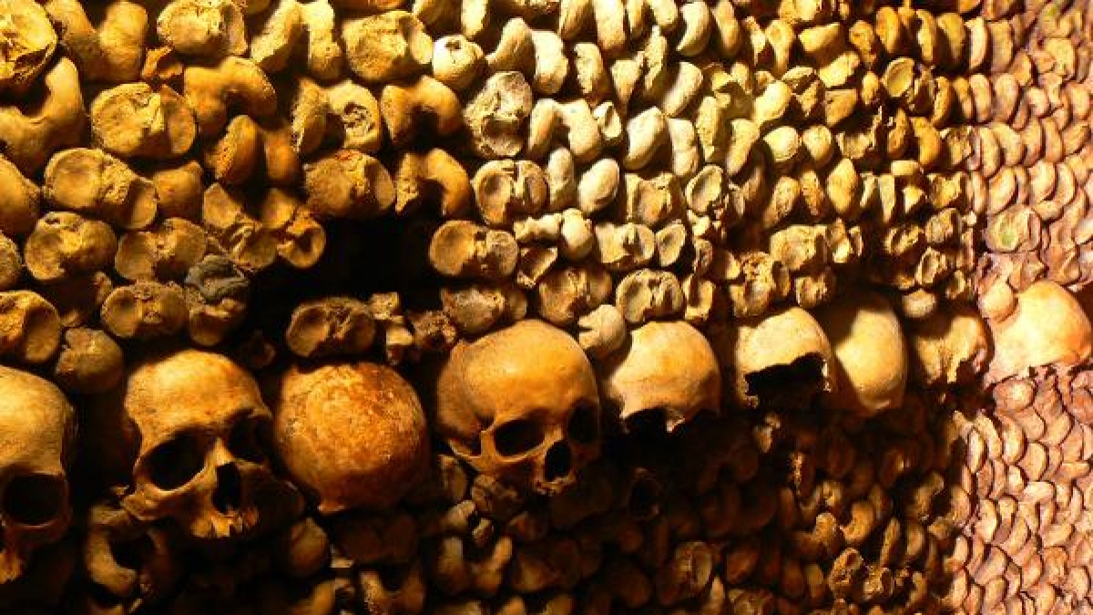 Sightseeing zum Gruseln: In den Katakomben von Paris &uuml;berkommt den Besucher ein wohliges Schaudern. (Foto)