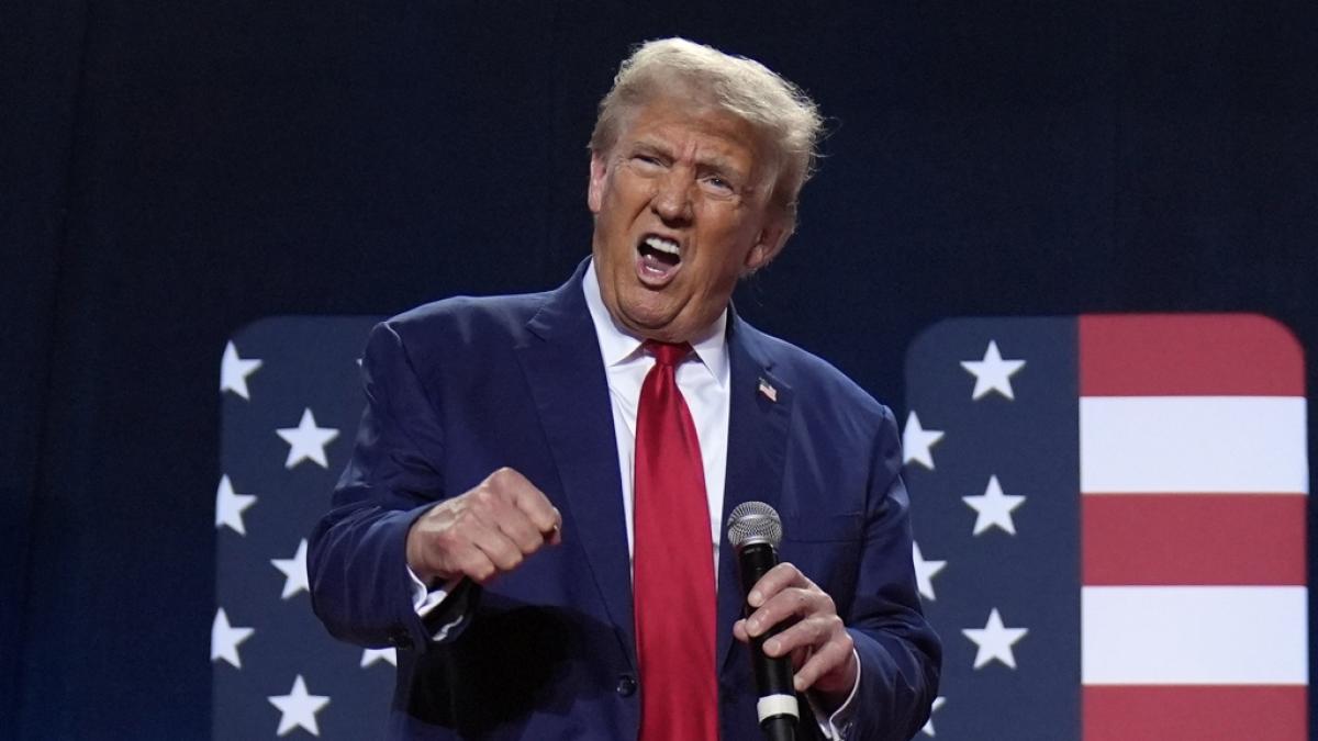 Donald Trump forderte bei einem Wahlkampfauftritt in North Carolina unverhohlen Angriffe auf iranische Atomanlagen als Vergeltung f&uuml;r die Angriffe auf Israel. (Foto)