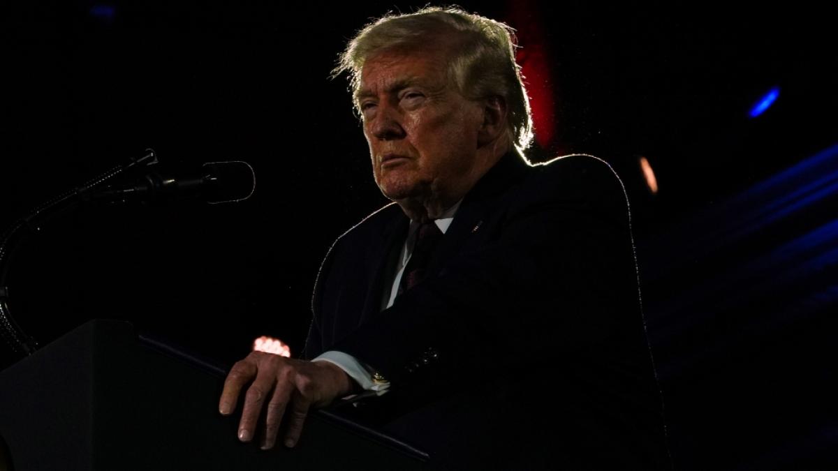 US-Pr&auml;sident Donald Trump spricht beim j&auml;hrlichen Fundraising-Dinner des National Republican Congressional Committee (NRCC) in der Union Station in Washington. (Foto)