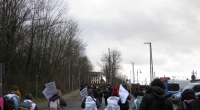 Demozug vom Bahnhof Riesa 