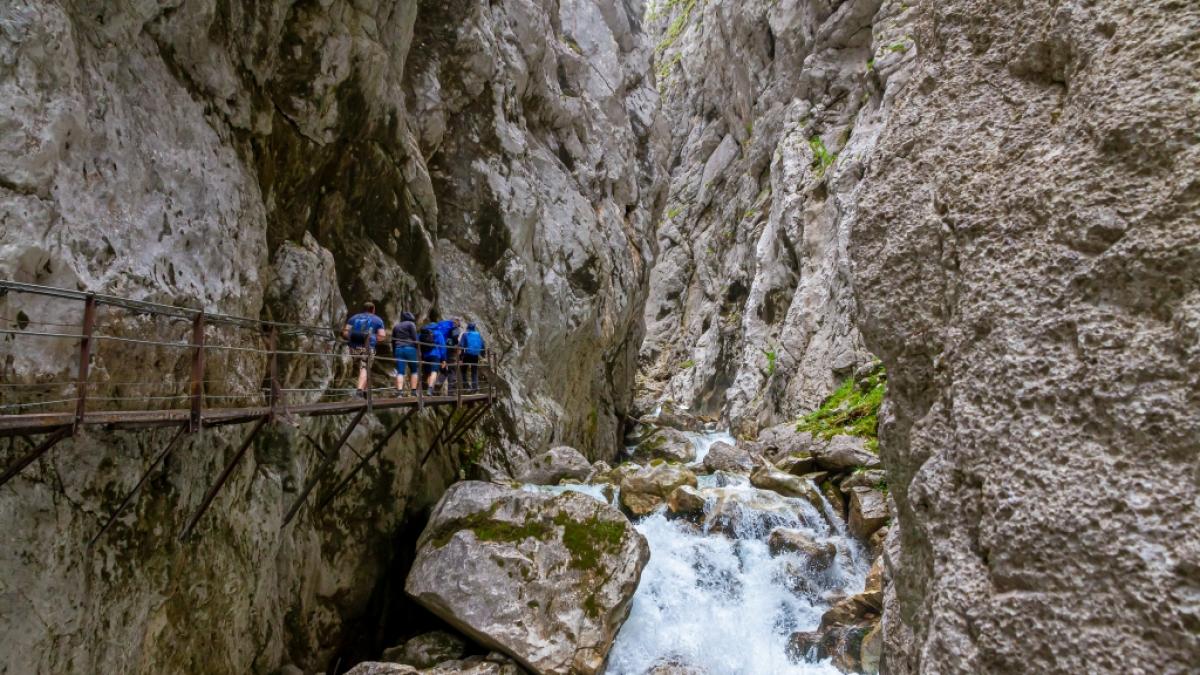 Die H&ouml;llentalklamm wurde von einer Flutwelle ersch&uuml;ttert. (Foto)