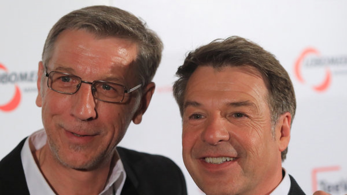Peter Sch&auml;fer (l.) und Patrick Lindner sind bereits seit einigen Jahren gl&uuml;cklich zusammen. (Foto)