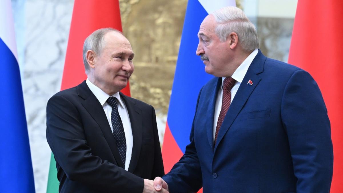 Wladimir Putin und Alexander Lukaschenko. (Foto)