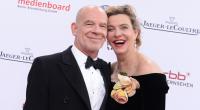 Martin Wuttke mit seiner damaligen Frau Margarita Broich auf dem Weg zur Verleihung des Deutschen Filmpreises 2016.