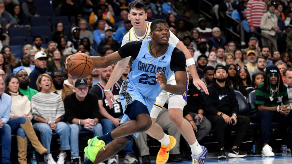 Cedric Coward von den Memphis Grizzlies spiel den Ball, am 31.10.2025. (Symbolbild) (Foto)