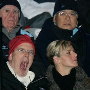 Albert von Monaco und Charlene Wittstock bei den Olympischen Winterspielen 2006.