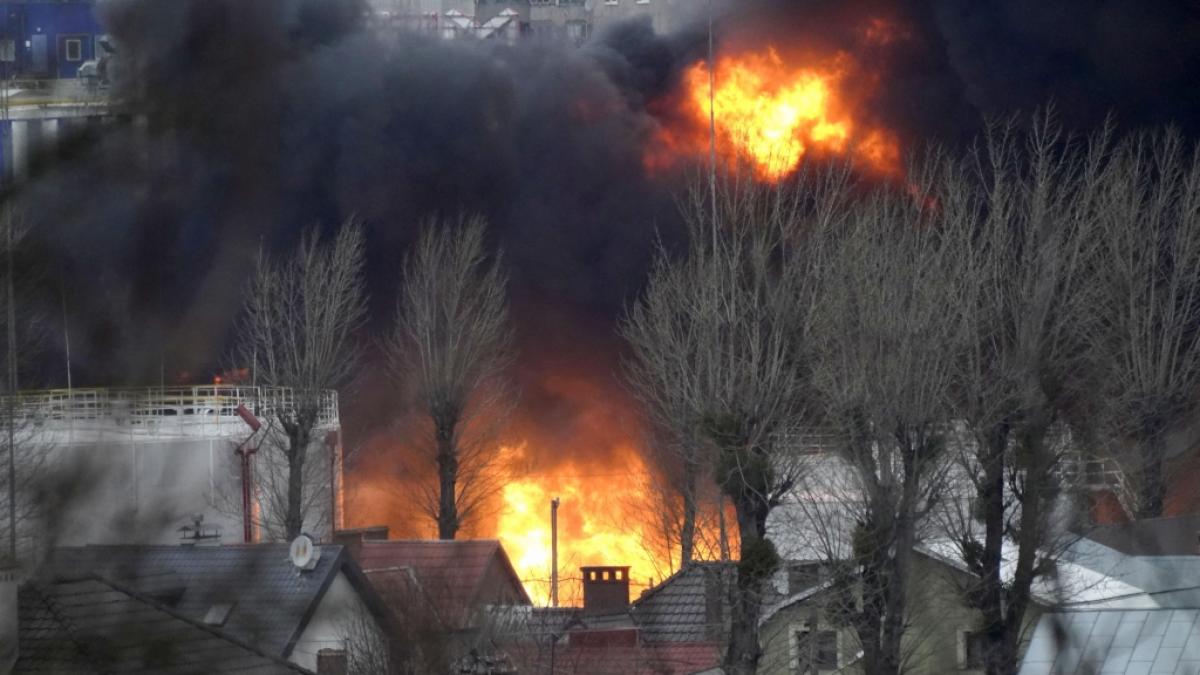 Die westukrainische Gro&szlig;stadt Lwiw (Lemberg) ist von heftigen Raketenangriffen getroffen worden. (Foto)