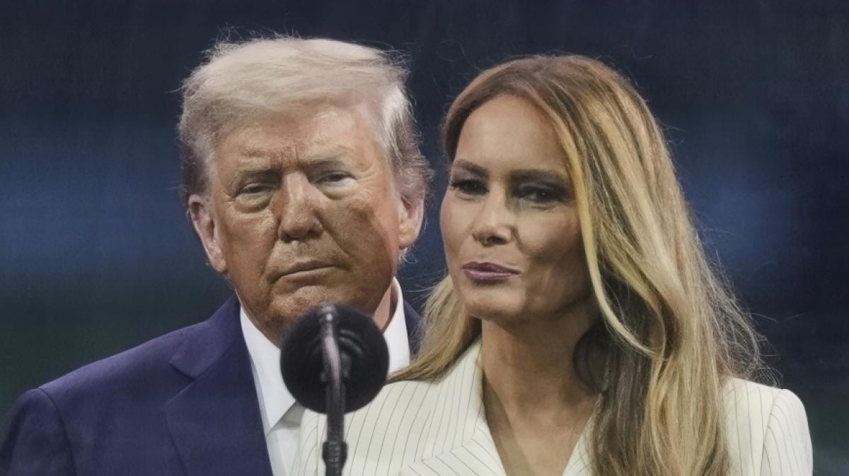 Donald und Melania Trump machen jetzt kurzen Prozess im Garten des Wei&szlig;en Hauses. (Foto)