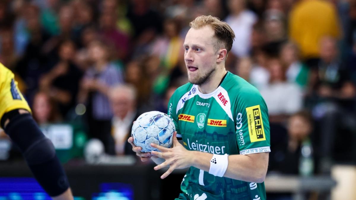 Luca Witzke vom SC DHfK Leipzig will mit dem deutschen Nationalteam Handball-Weltmeister 2025 werden. (Foto)