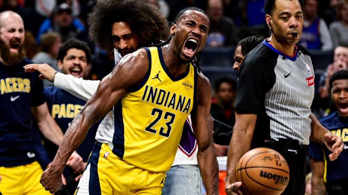 Jay Huff von den Indiana Pacers jubelt, am 23.01.2026. (Symbolbild) (Foto)