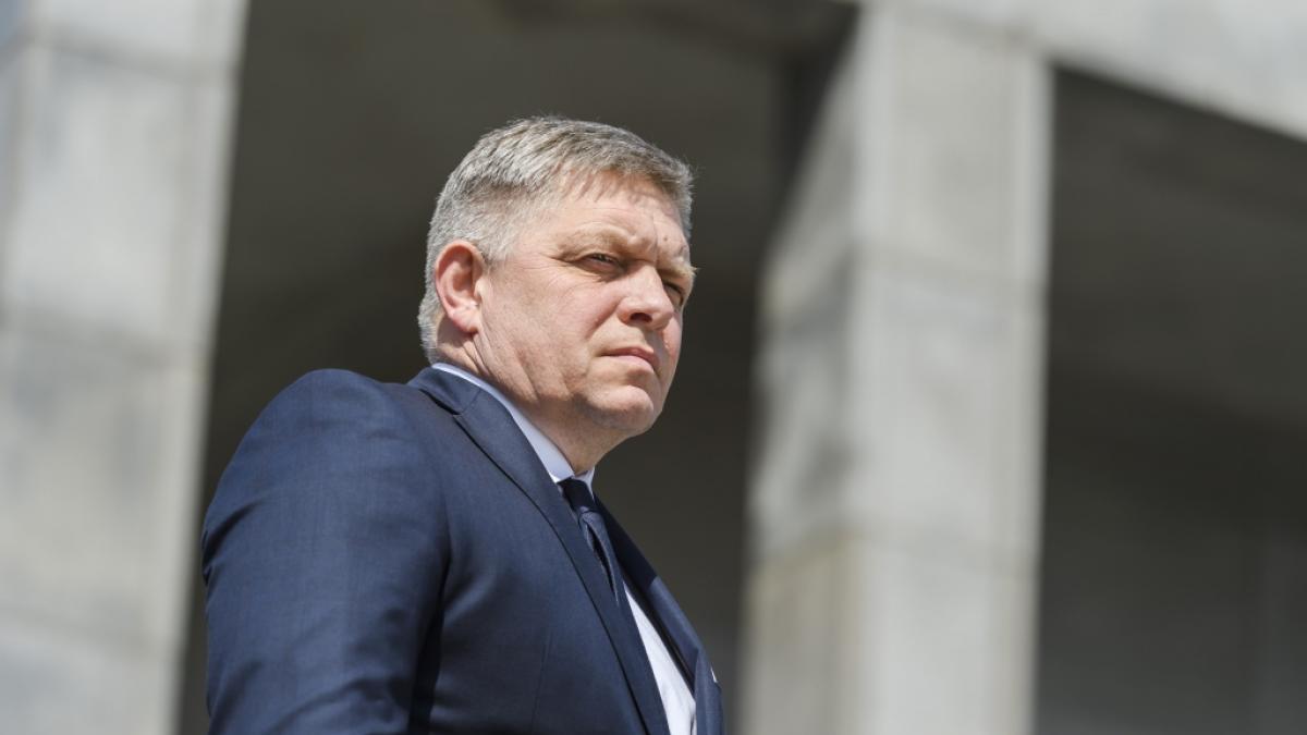Robert Fico, Ministerpr&auml;sident der Slowakei, wurde in Handlova angeschossen. (Foto)