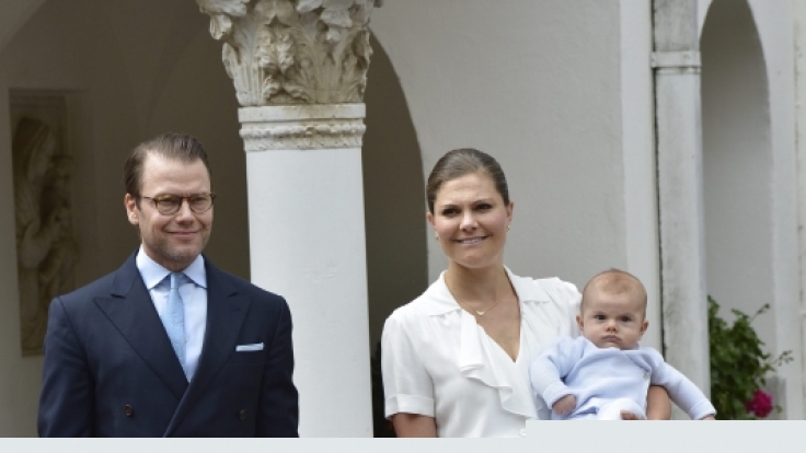 Kronprinzessin Victoria von Schweden mit Ehemann Daniel Westling und ihren beiden Kindern.