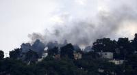 Die in Mays Al Jabal im Südlibanon entstandene Aufnahme zeigt Rauch, der von einem israelischen Militärposten in Al Manara aufsteigt, nachdem eine von Hisbollah-Kämpfern abgefeuerte Rakete dort eingeschlagen ist.
