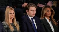 Neben Halbschwester Ivanka (l.) und Mutter Melania (r.) lauscht Barron Trump der Rede seines Vaters zur Lage der Nation.