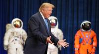 Donald Trump im Johnson Space Center in Houston