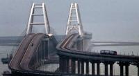 Die Krimbrücke vor den ukrainischen Angriffen. Kiew plant offenbar weitere Attacken.