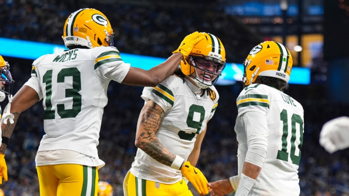 Die Green Bay Packers zelebrieren, am 27.11.2025. (Symbolbild) (Foto)