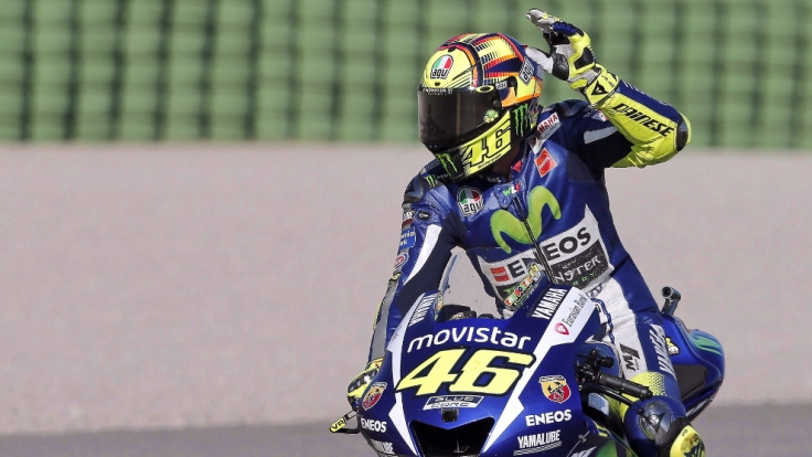 Valentino Rossi blieb sein zehnter Titelgewinn beim MotoGP-Finale in Valencia verwehrt.