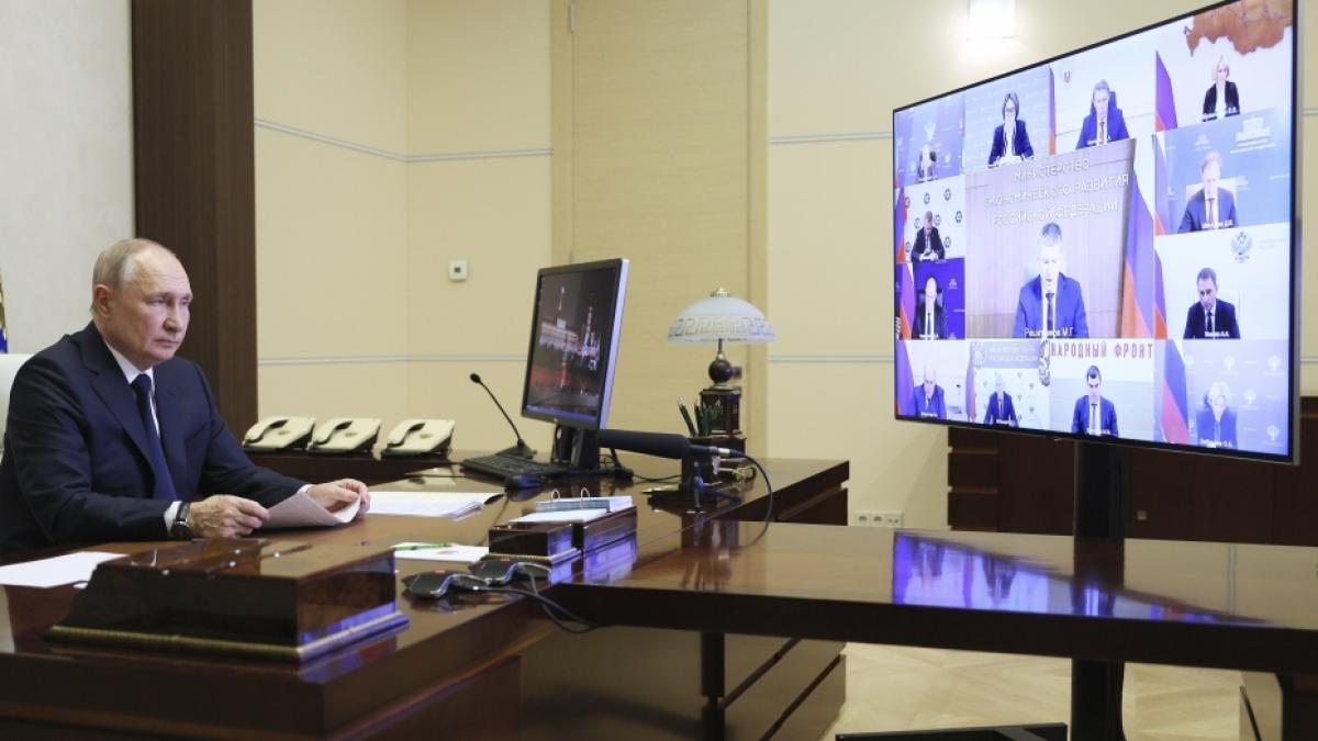 Wladimir Putin versetzte seinen Umweltminister in eiskaltes Staunen. (Foto)