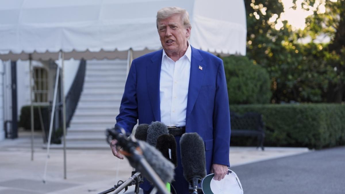 Donald Trump ist vor laufender Kamera ausfallend geworden, nachdem sich die von ihm vorgeschlagene Waffenruhe zwischen Israel und dem Iran in Wohlgefallen aufl&ouml;ste. (Foto)