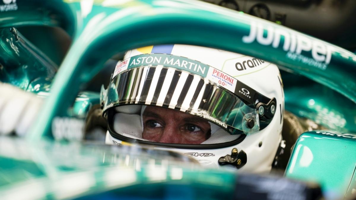 Aston-Martin-Pilot Sebastian Vettel geht beim ersten Formel-1-Rennen der Saison 2022 in Bahrain an den Start. (Foto)