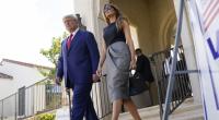 Donald Trump und Ehefrau Melania legten einen gemeinsamen Wahl-Auftritt hin.