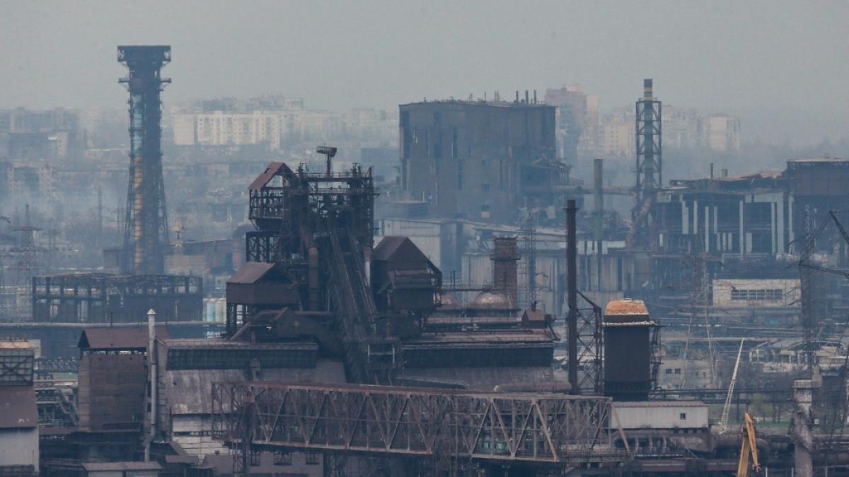 Im&nbsp;Azovstal-Werk in Mariupol sind zahlreiche K&auml;mpfer und Zivilisten eingeschlossen. (Foto)